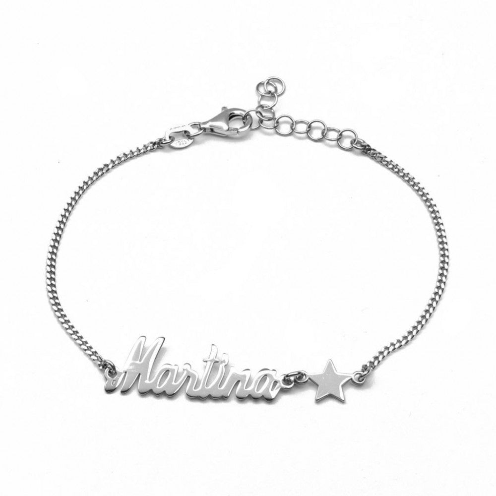 Bracciale nome con stella