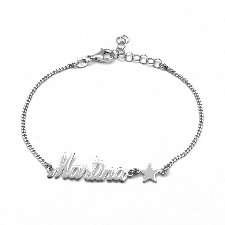 Bracciale nome con stella