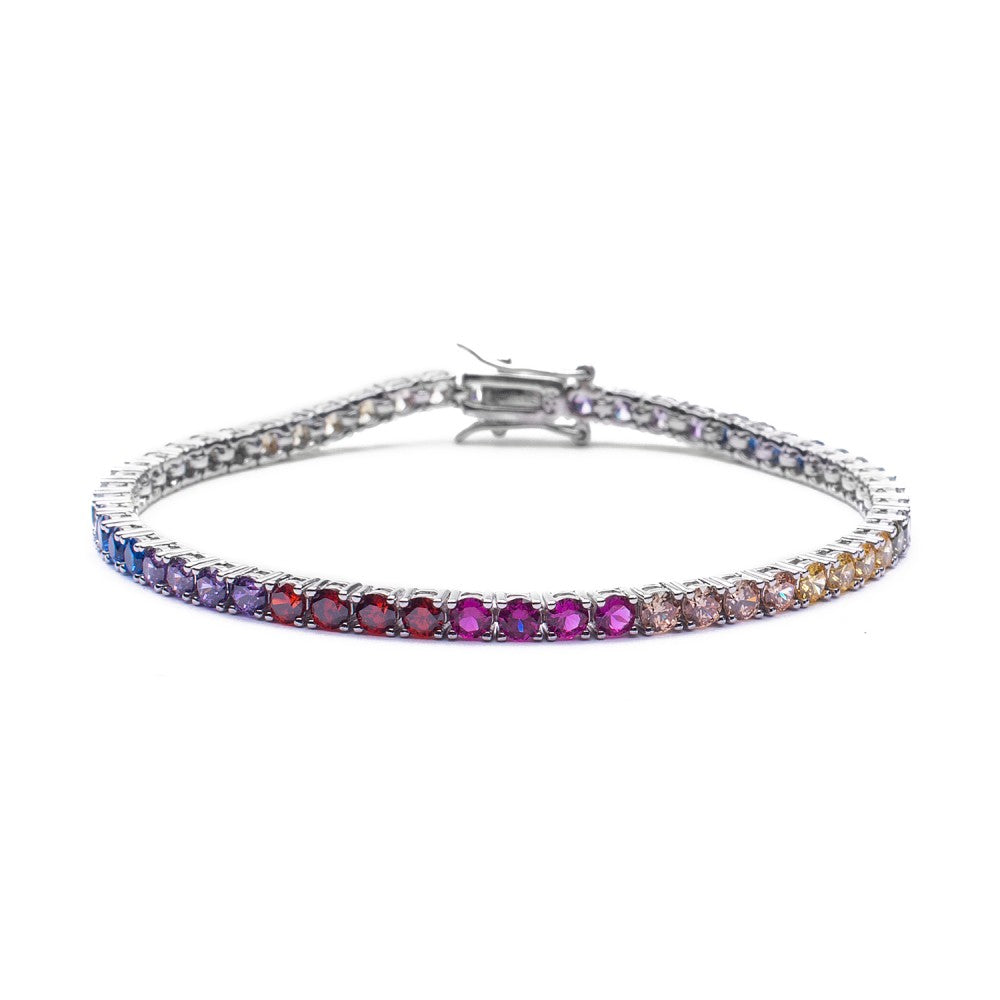 Bracciale tennis rainbow