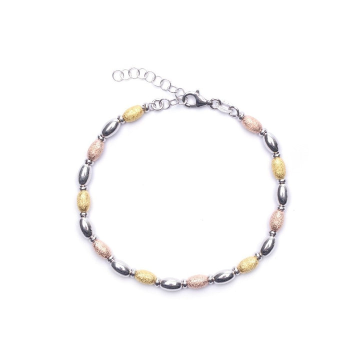 Bracciale tre colori satinato & lucido