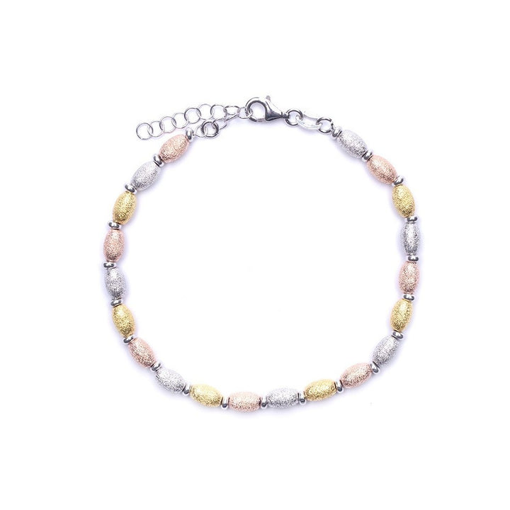 Bracciale tre colori satinato
