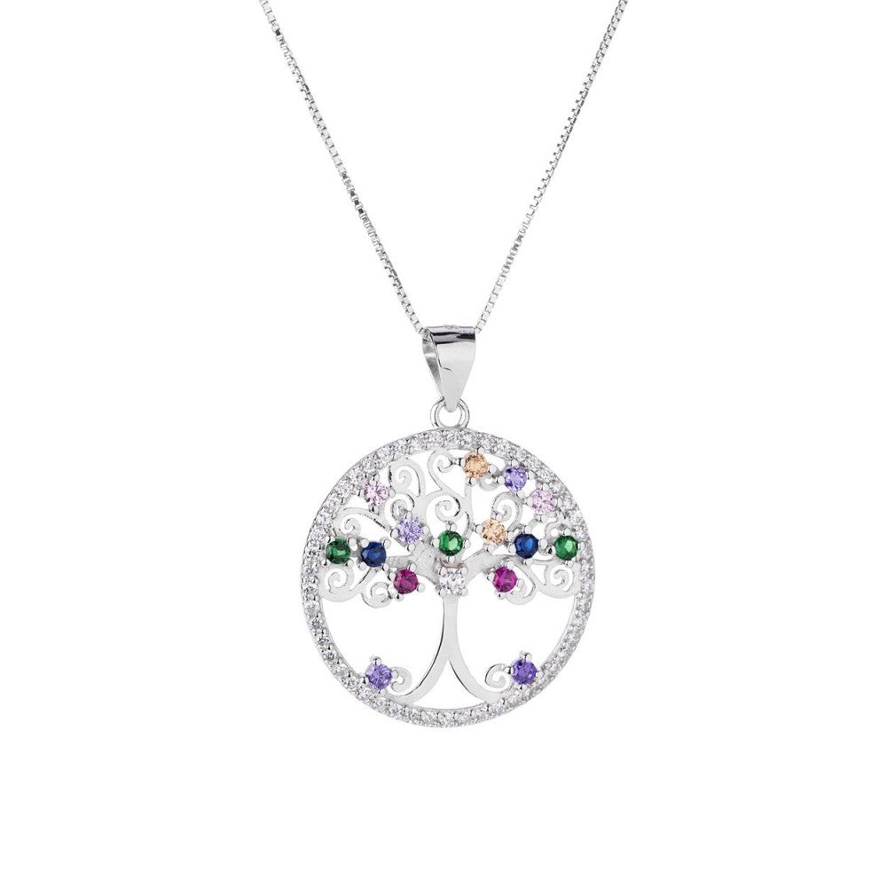 Collana albero della vita pietre colorate