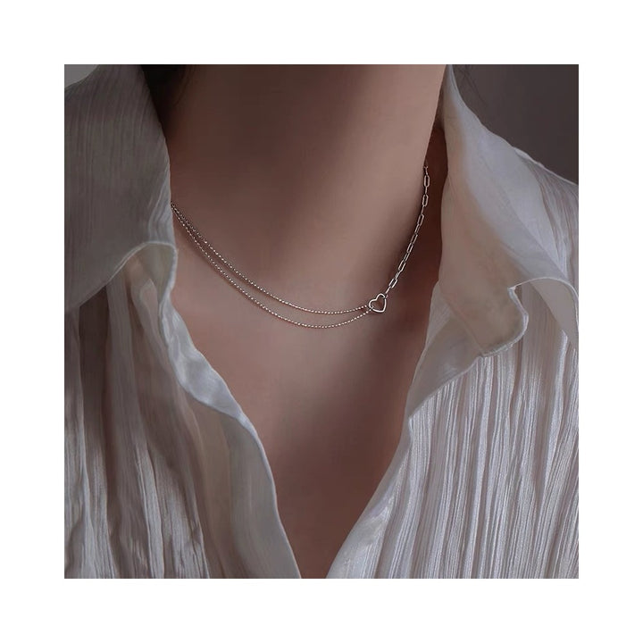 Collana combinata con cuore