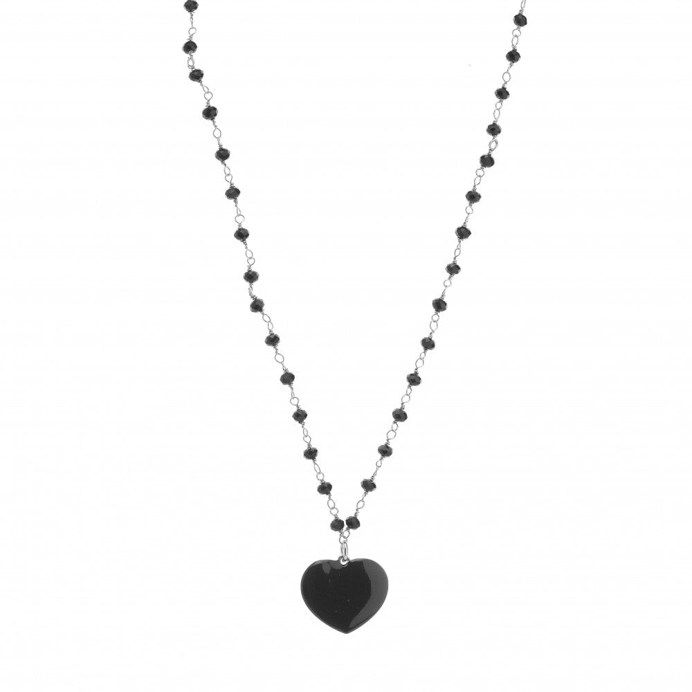 Collana cuore nero