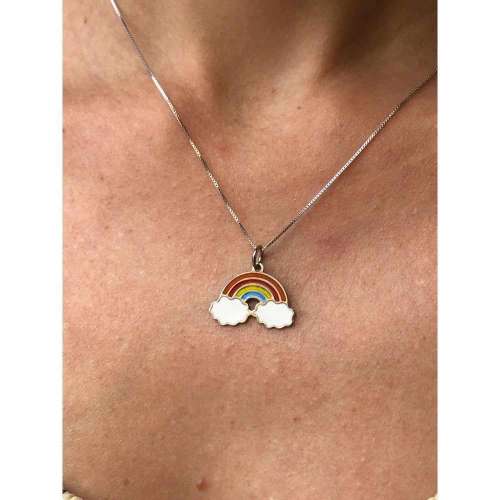 Collana pendente arcobaleno