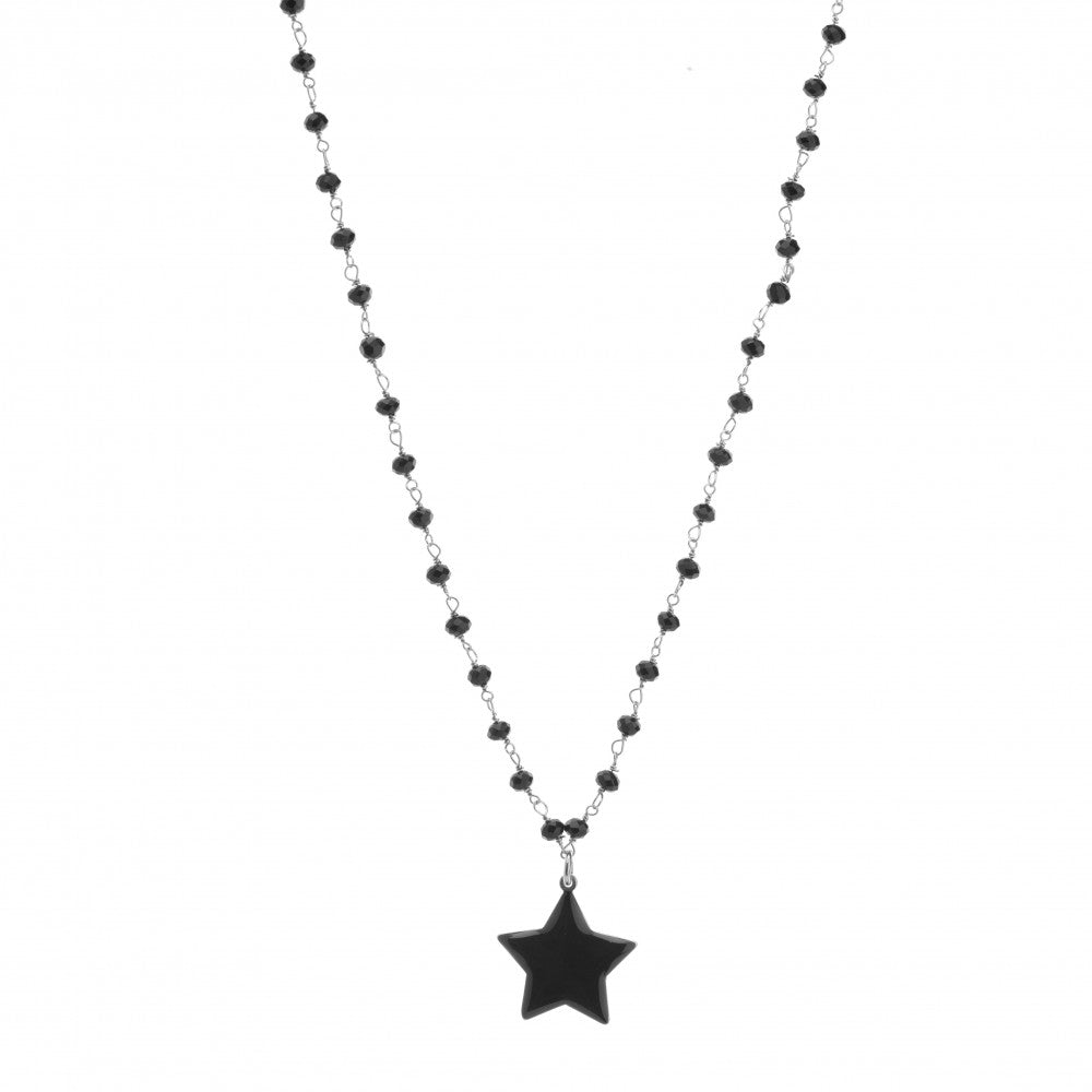 Collana stella nera