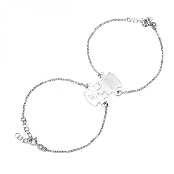 Coppia bracciali puzzle divisibile