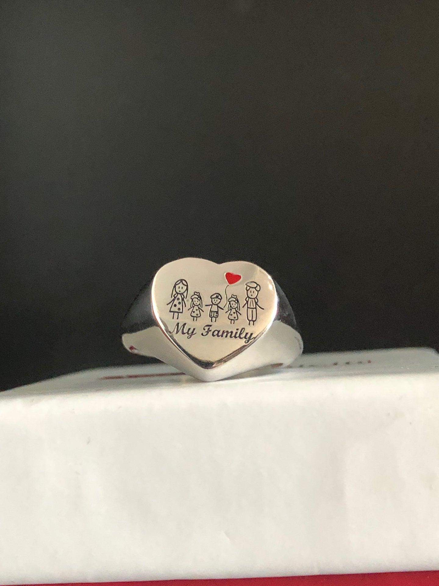 Anello chevalier my family tre bambini