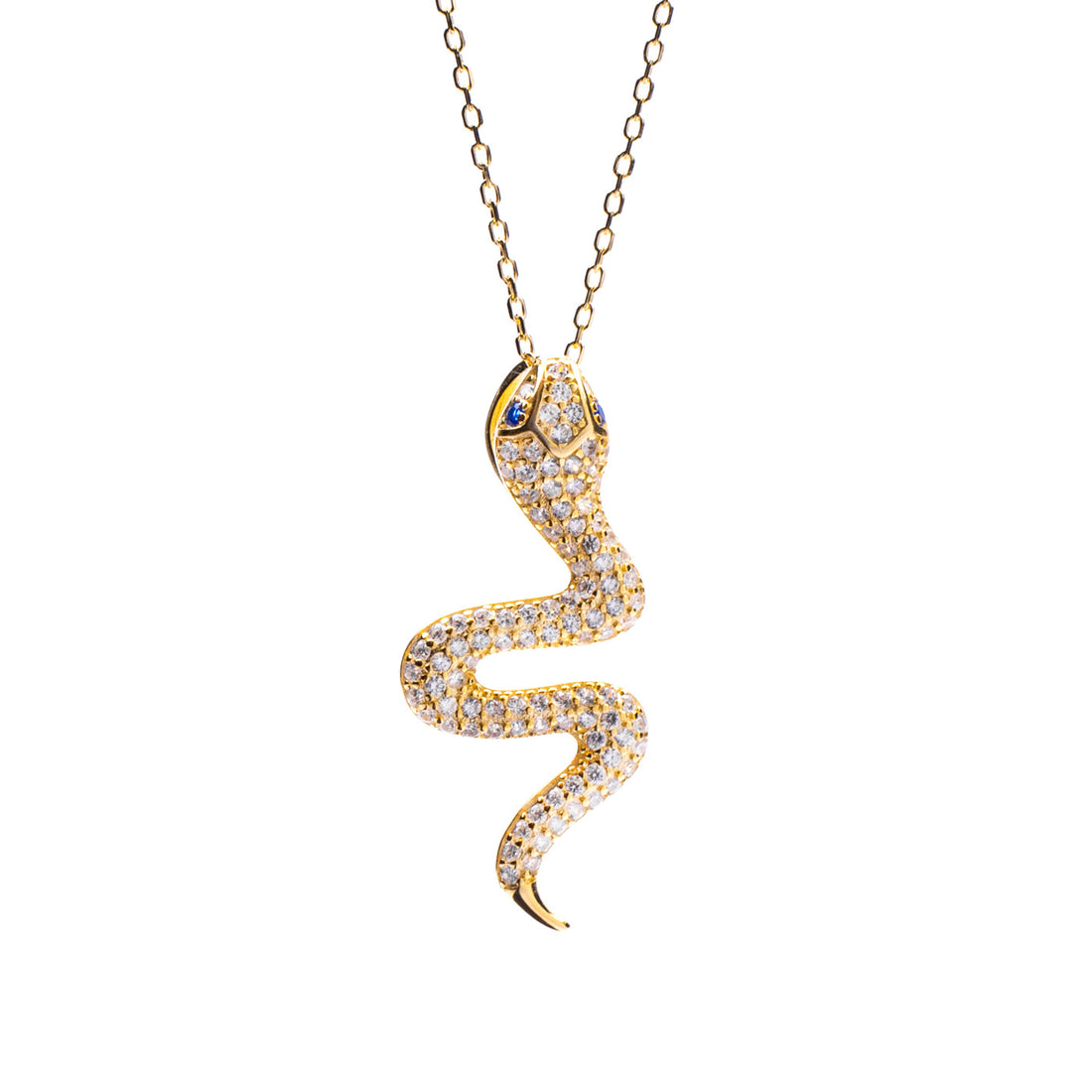 Collana pendente a forma di serpente