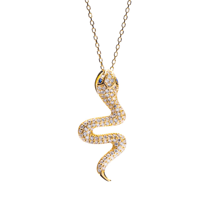 Collana pendente a forma di serpente