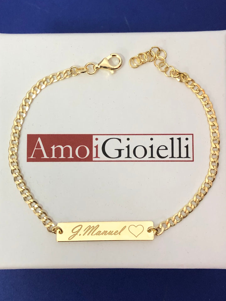 Bracciale con incisione