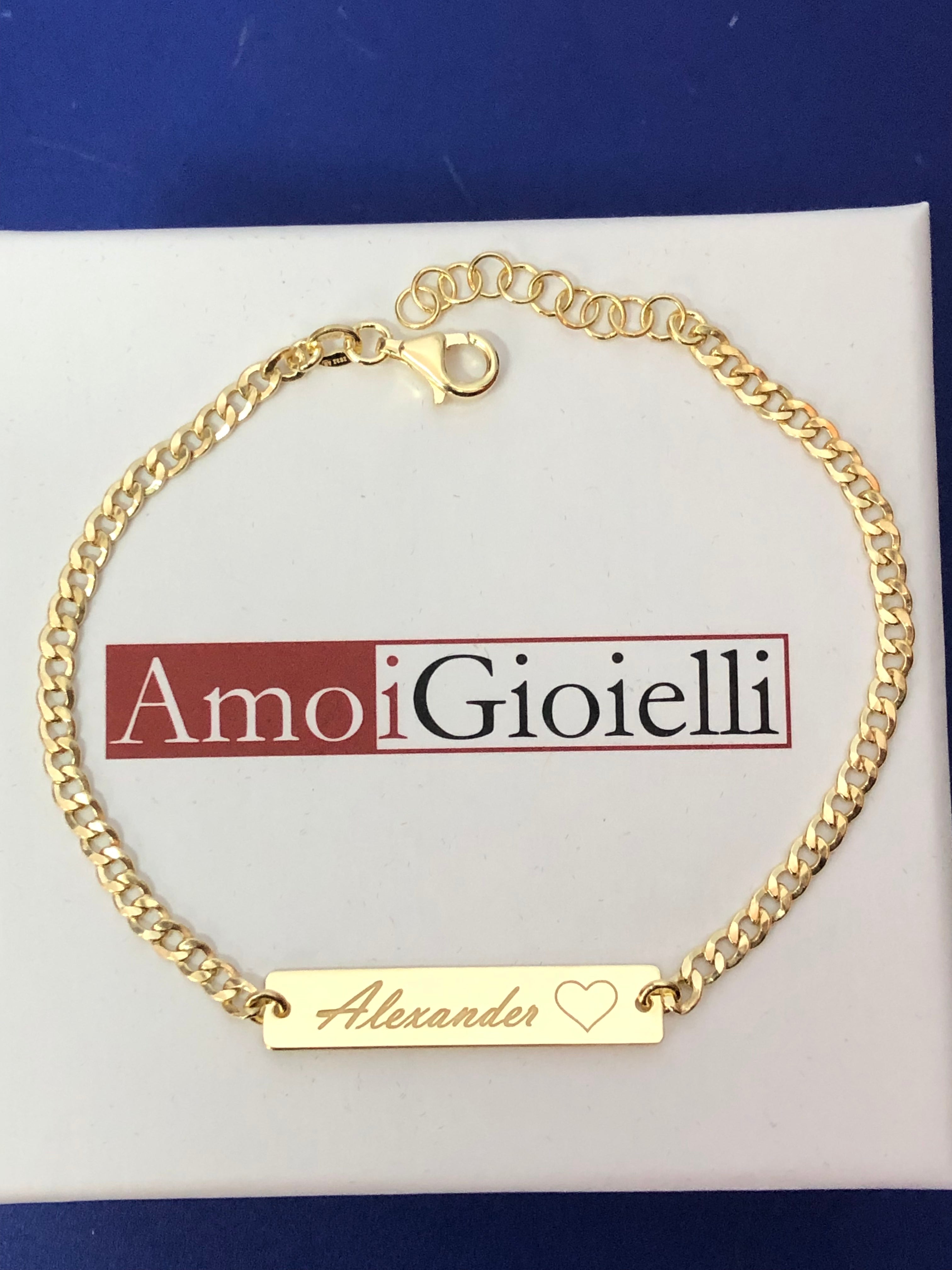 Bracciale con incisione