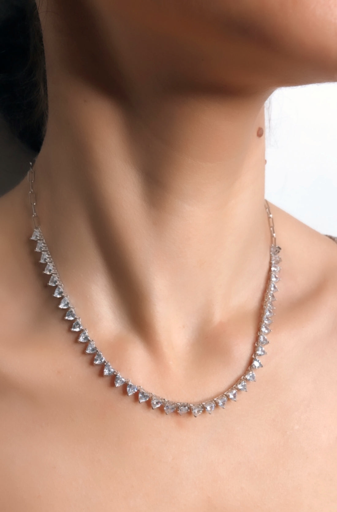 Collana con pietre cuoricino