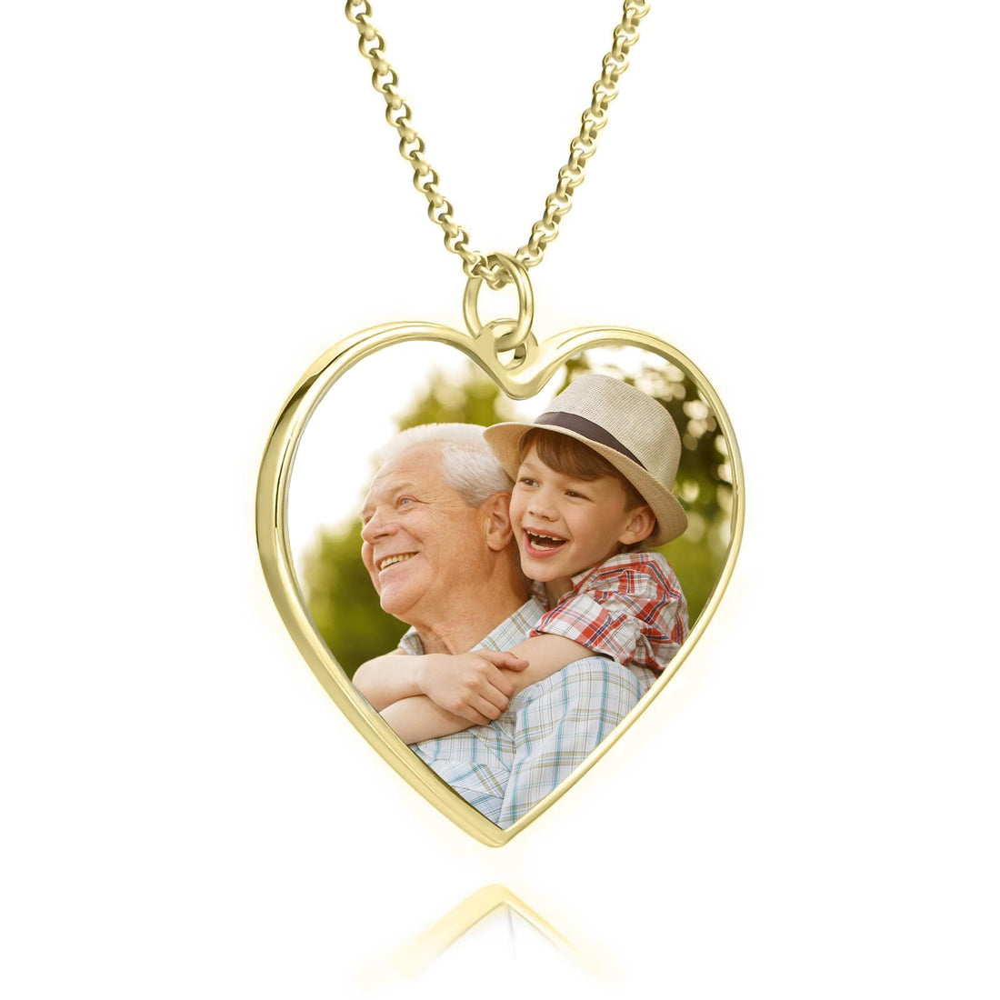 Collana  foto fonte/retro  personalizzata forma cuore