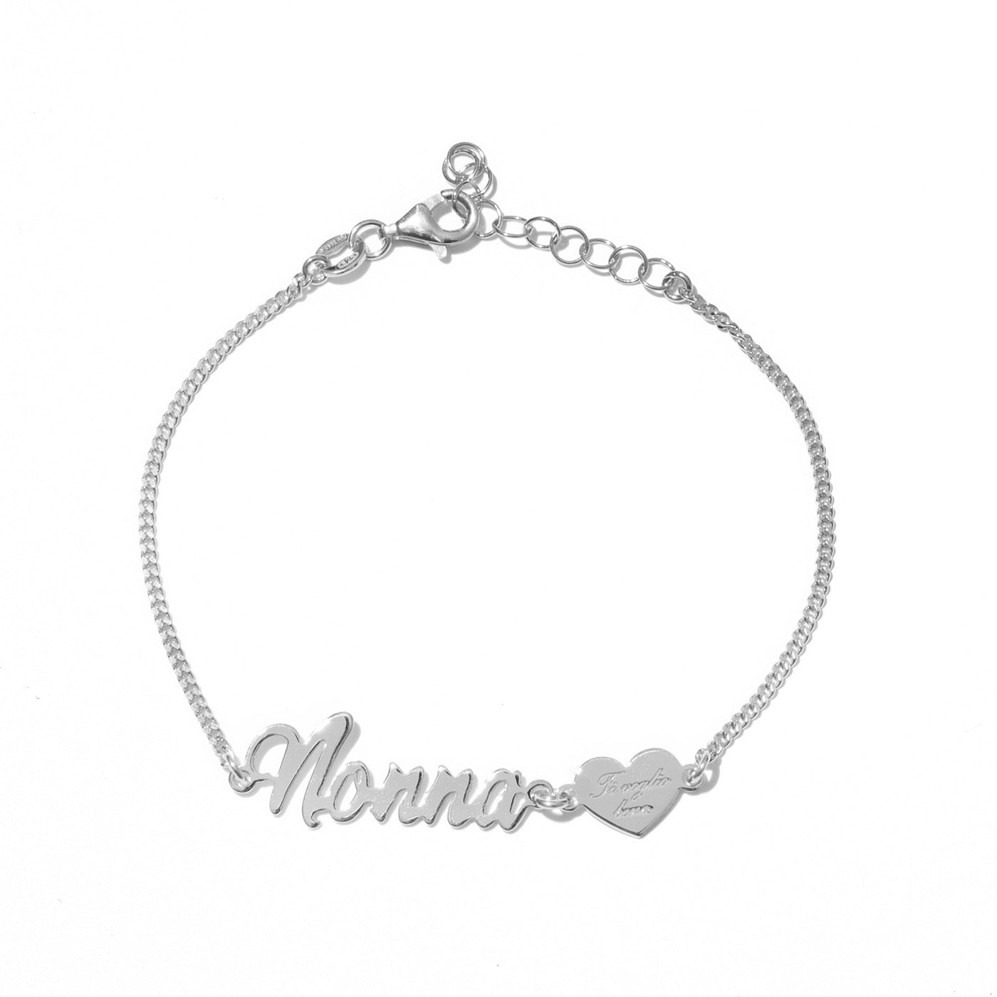Bracciale nonna con cuore ti voglio bene