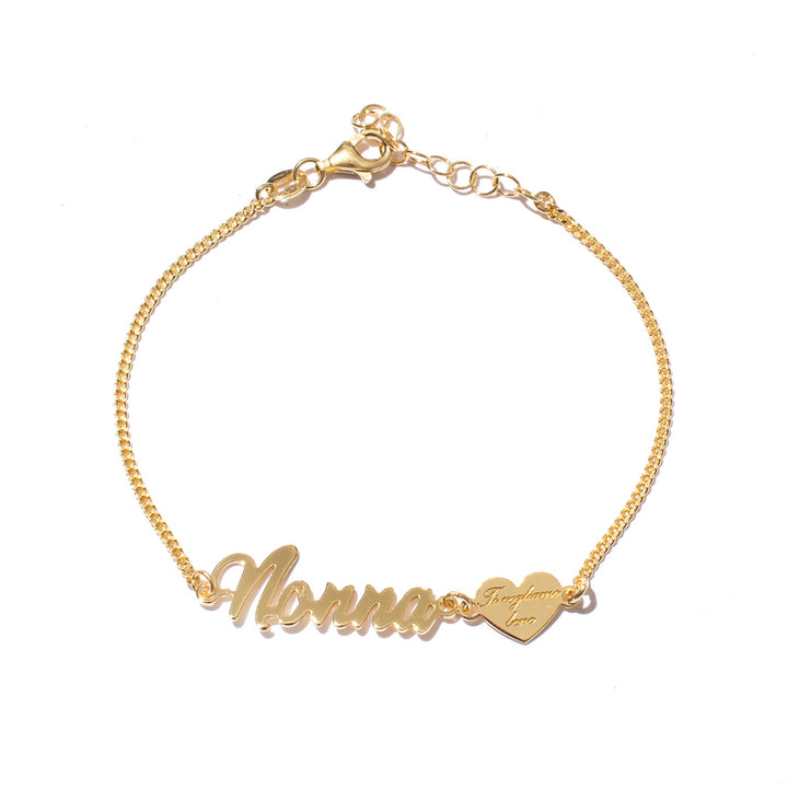 Bracciale nonna con cuore ti vogliamo bene