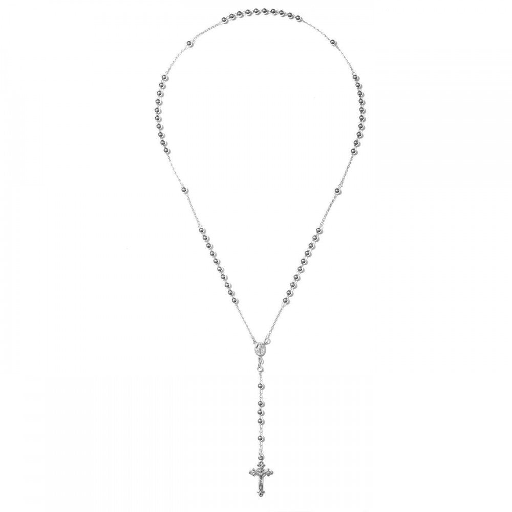 Collana rosario sfere 5 mm