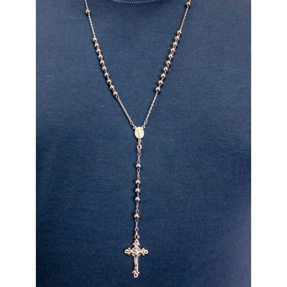 Collana rosario sfere 5 mm