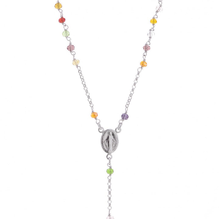 Collana rosario multicolor