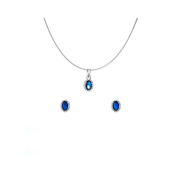 Set pietra blu